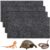 Haull 4 Pcs Reptile Carpet Pet Terrarium Floor Liners Bedding Substrate Liner Supplies Reptile Cage Mat Tank Accessories for Lizard Bearded Dragon Tortoise Snake Leopard (Black,47 x 24 Inch)