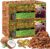 Riare 4 Pack Natural Coconut Chip Substrate for Reptiles- Compressed Coconut Husk Reptiles Bedding, Coco Husk Chip Terrarium Substrate for Snakes, Tortoises, Ball Python, Frogs, Bearded Dragon, Lizard